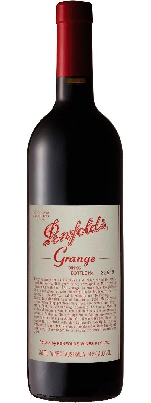 Penfolds Bin 95 Grange 2001 Wine